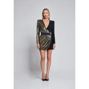 Zhivago THE SHAKEDOWN MINI DRESS in Gold US8